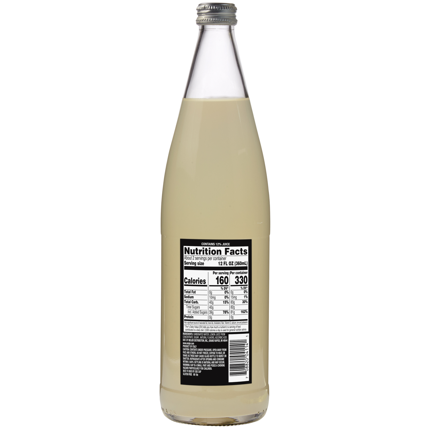 slide 2 of 2, Frederik's By Meijer FREDERIKS BY MEIJER Frederik's by Meijer Lemon Italian Soda - 25.4 oz, 25.4 oz