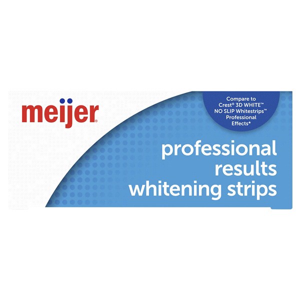 slide 15 of 21, Meijer Professional Results Whitening Strips, 20 Day Treatment, 40 Strips, 20 CT     