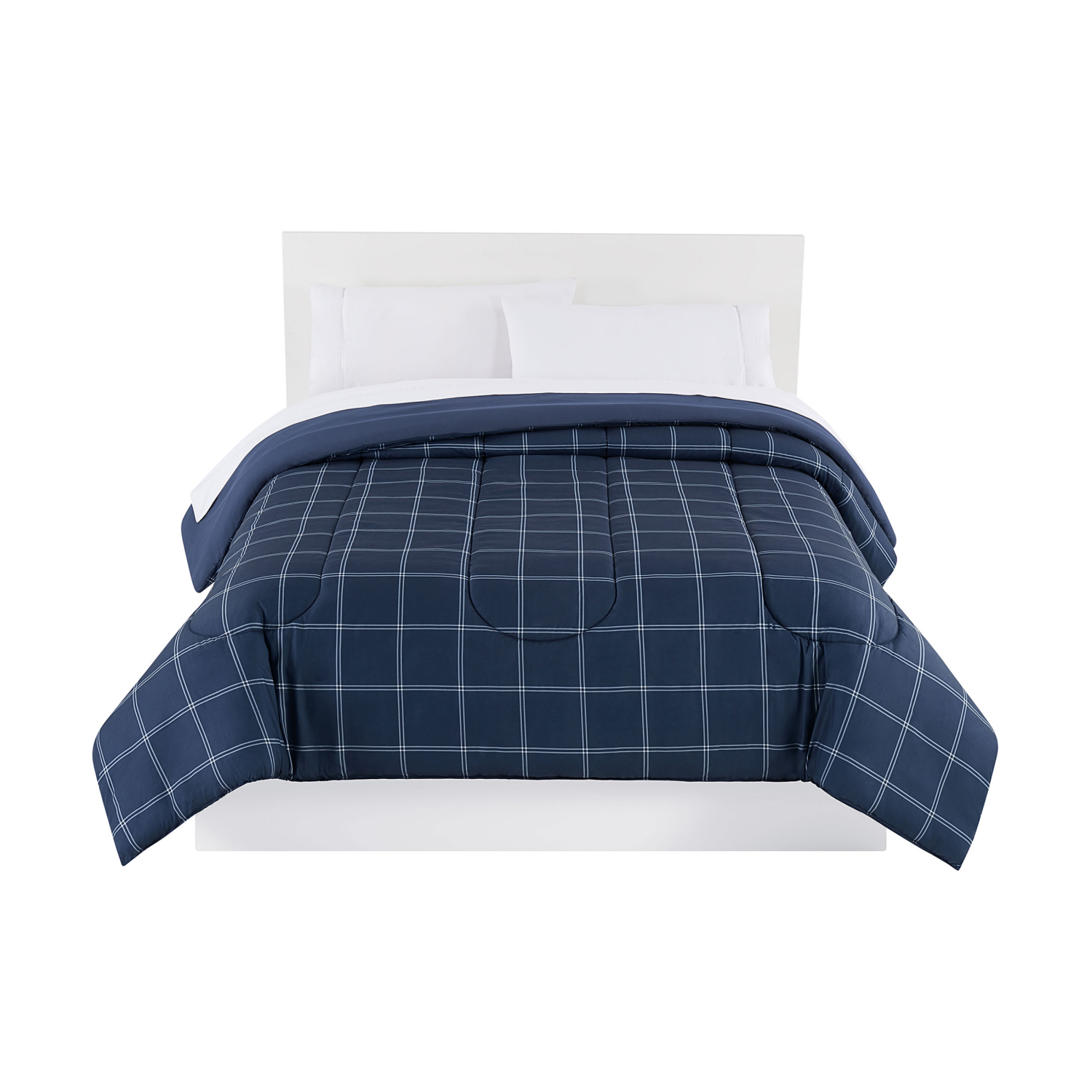 slide 1 of 1, R+R Comforter Windowpane Twin/Twin Xl, XL