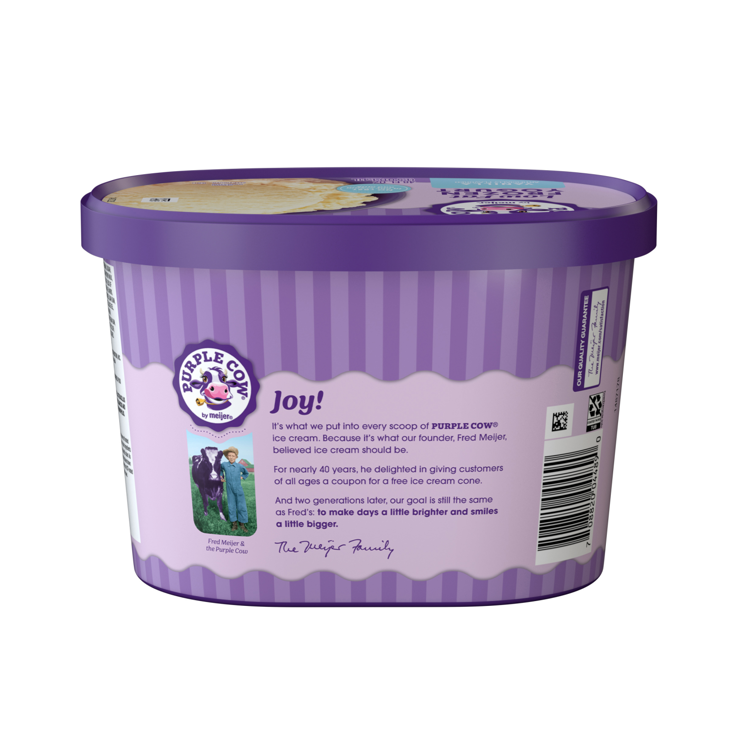 slide 2 of 5, Purple Cow Vanilla Frozen Yogurt, 1.5 qt, 1.5 qt