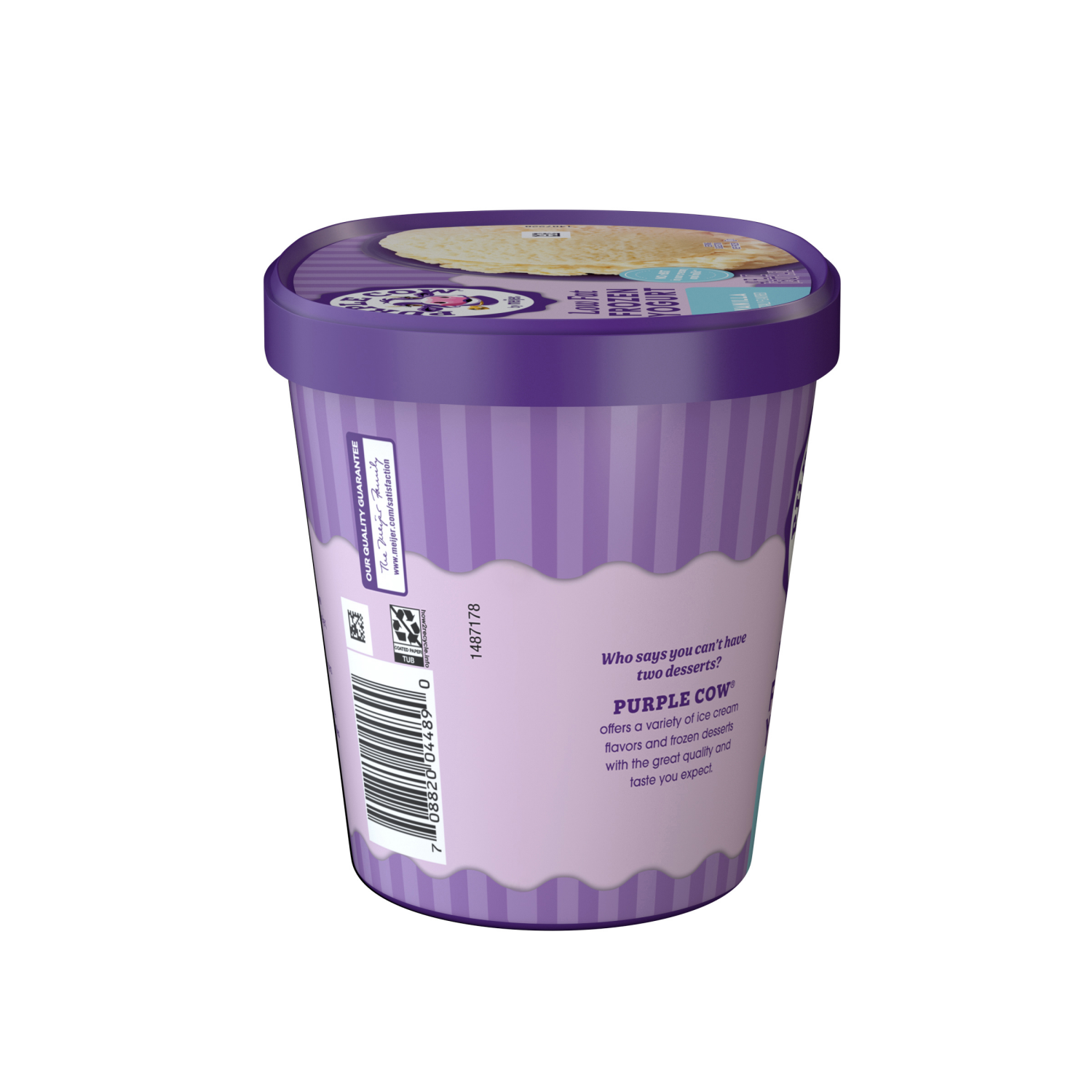 slide 4 of 5, Purple Cow Vanilla Frozen Yogurt, 1.5 qt, 1.5 qt