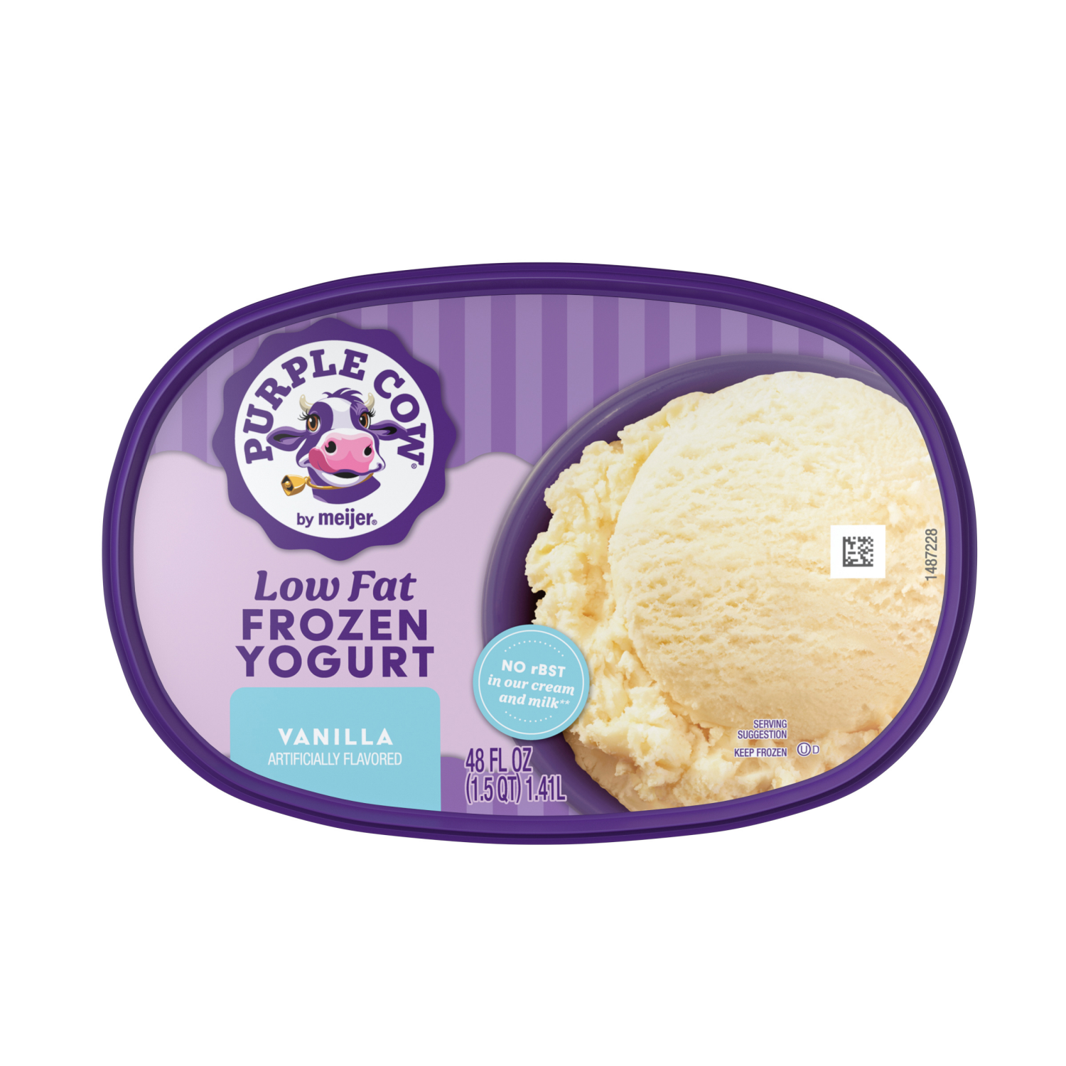 slide 5 of 5, Purple Cow Vanilla Frozen Yogurt, 1.5 qt, 1.5 qt