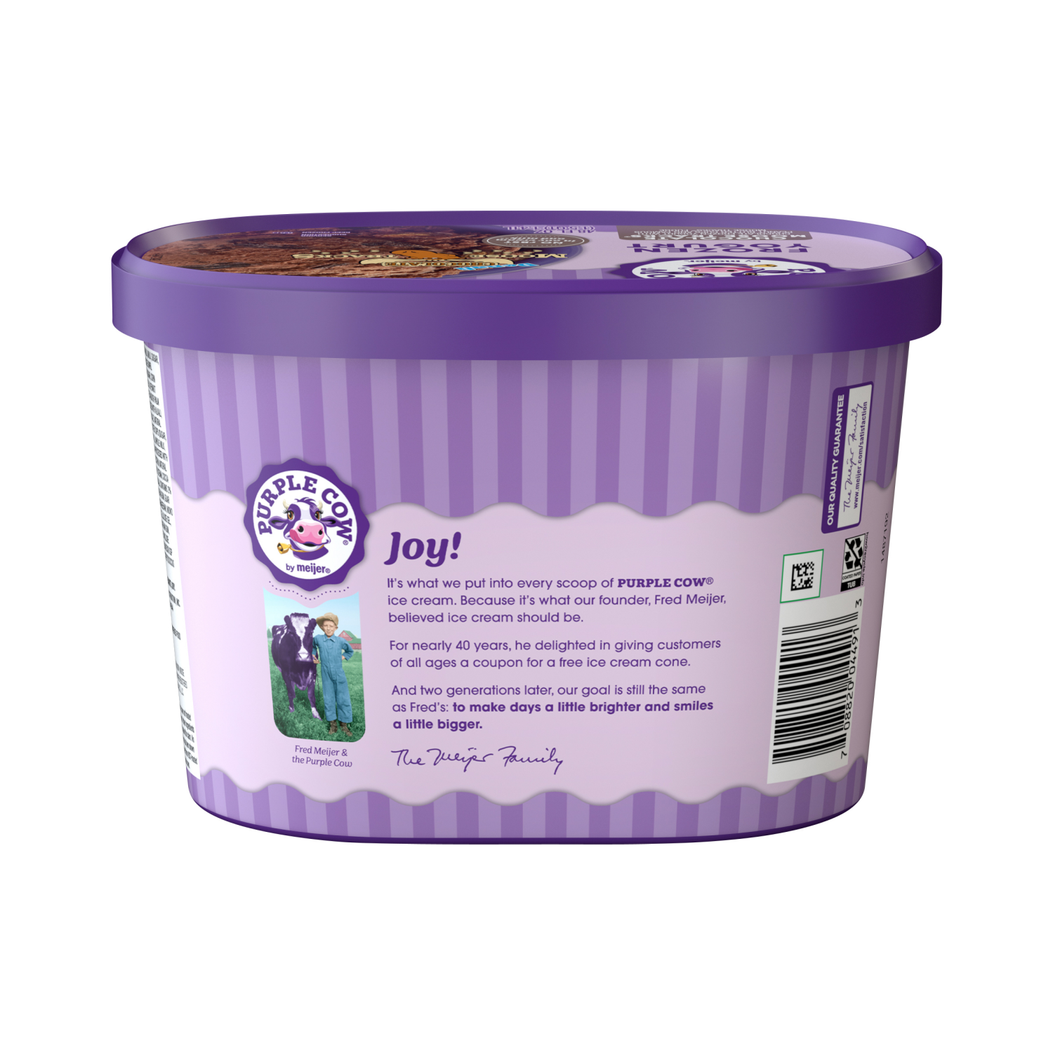 slide 2 of 5, Purple Cow Chocolate Moose Tracks Frozen Yogurt, 1.5 qt