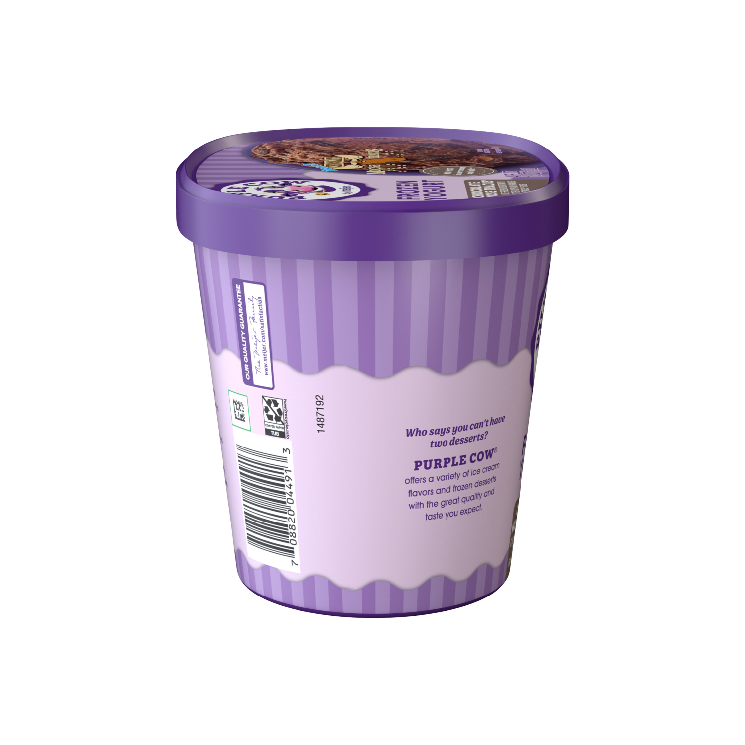 slide 4 of 5, Purple Cow Chocolate Moose Tracks Frozen Yogurt, 1.5 qt