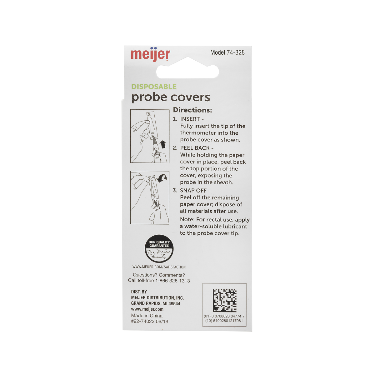 slide 2 of 2, Meijer Disposable Probe Covers, 30 ct