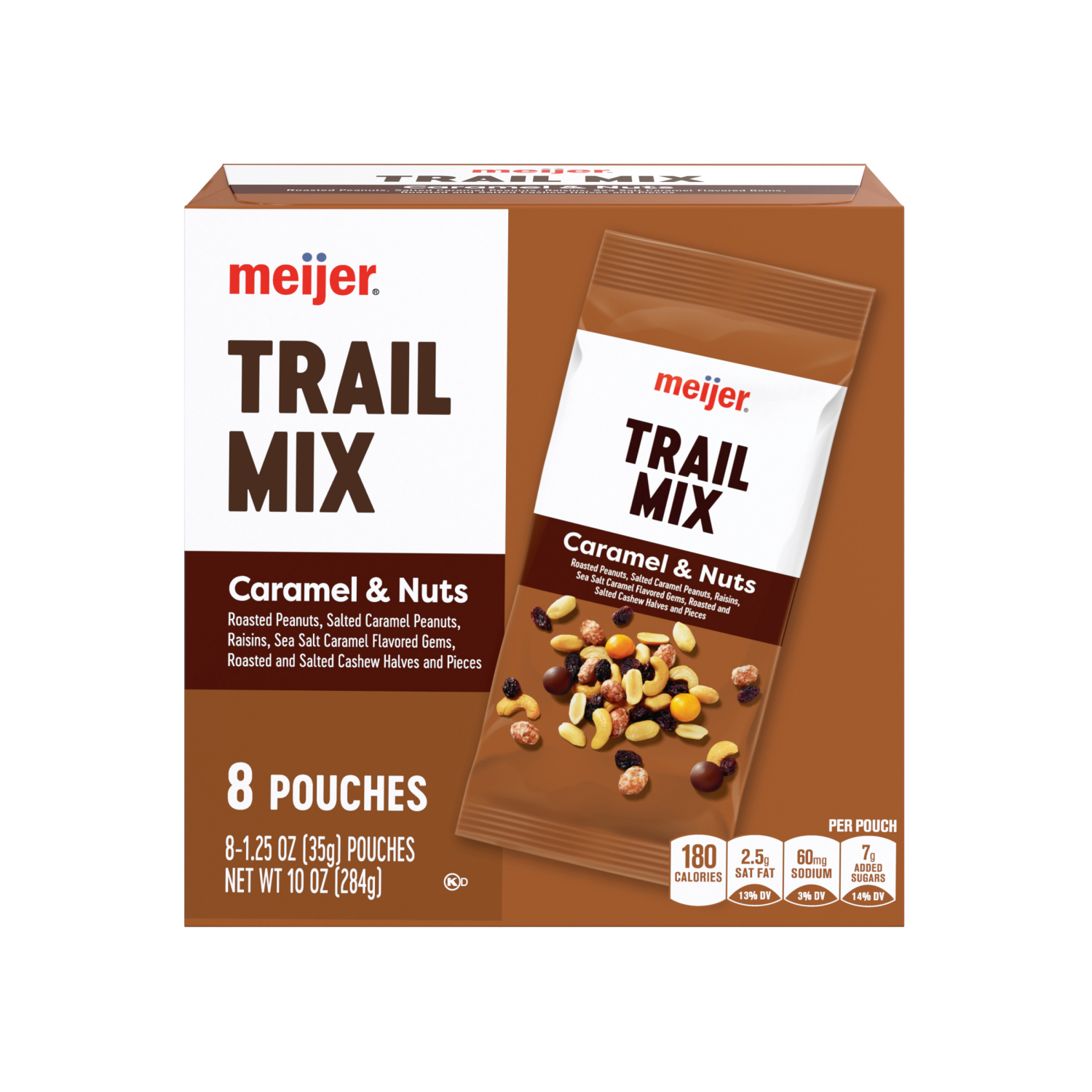 slide 2 of 6, Meijer Single Serve Caramel & Nuts Trail Mix 8ct, 8 ct