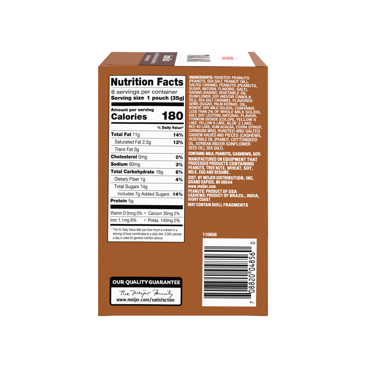 slide 4 of 6, Meijer Single Serve Caramel & Nuts Trail Mix 8ct, 8 ct