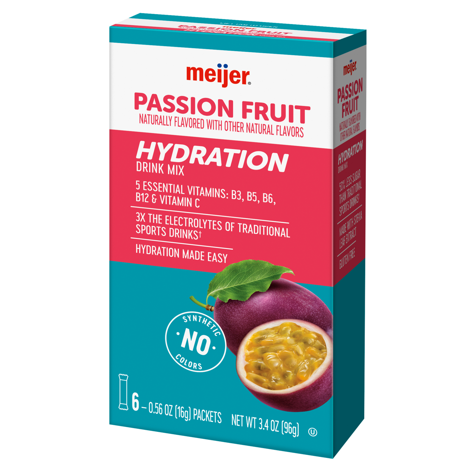 slide 7 of 8, Meijer Passion Fruit Hydration Drink Mix - 6 ct, 6 ct