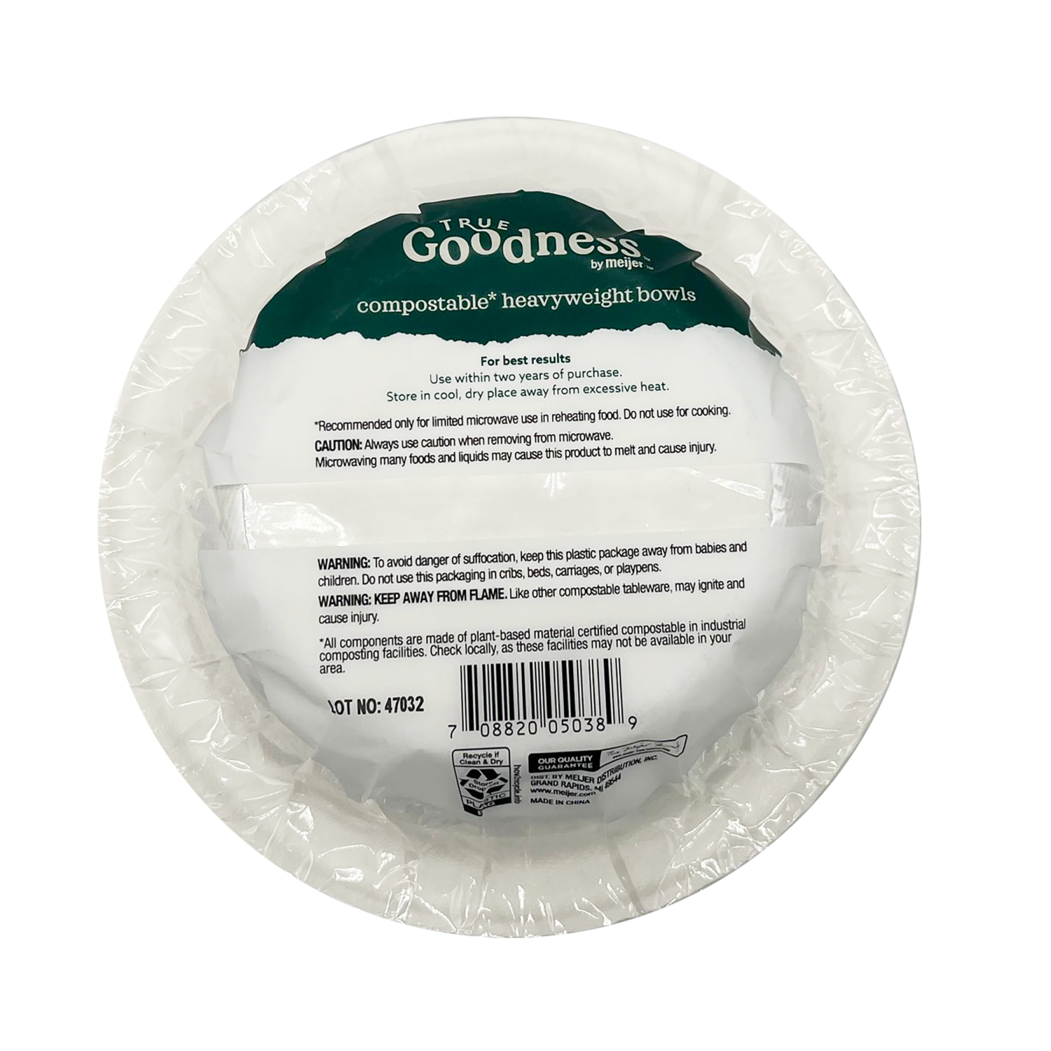 slide 2 of 2, True Goodness Comp Bowl 6" 20Ct, 20 ct