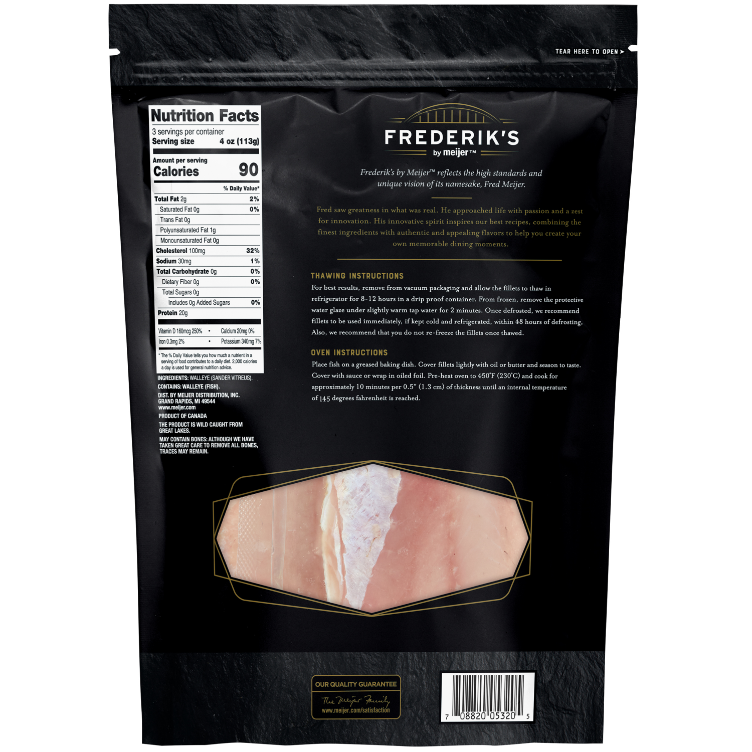 slide 2 of 2, FREDERIKS BY MEIJER Frederik's by Meijer Frozen Walleye, 12 oz, 12 oz