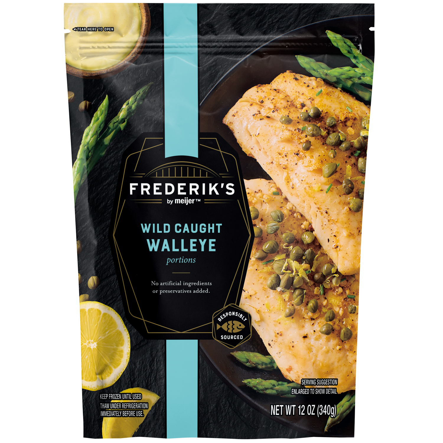 slide 1 of 2, FREDERIKS BY MEIJER Frederik's by Meijer Frozen Walleye, 12 oz, 12 oz