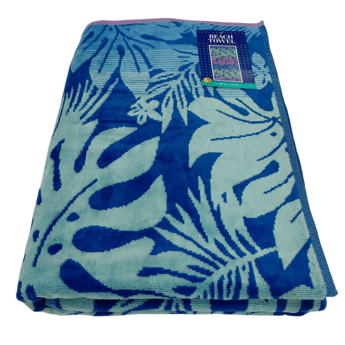 slide 3 of 5, Meijer Corporate Seasonal MCS JACQ TOWEL TROPICAL STRIPE DAPHNE, 36 x 72 