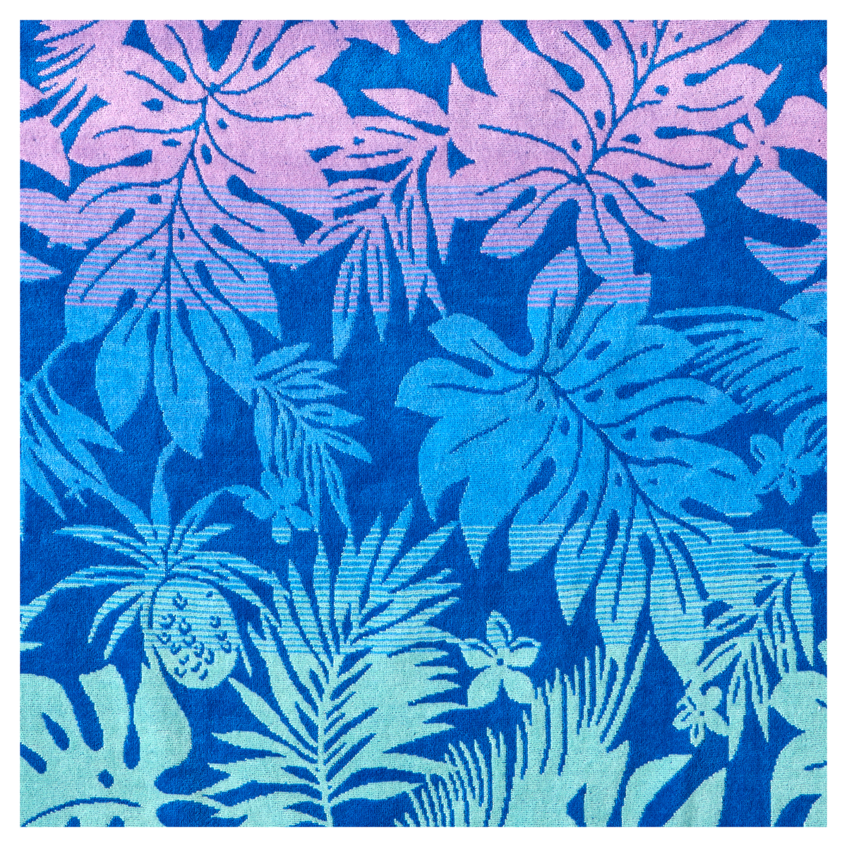 slide 5 of 5, Meijer Corporate Seasonal MCS JACQ TOWEL TROPICAL STRIPE DAPHNE, 36 x 72 