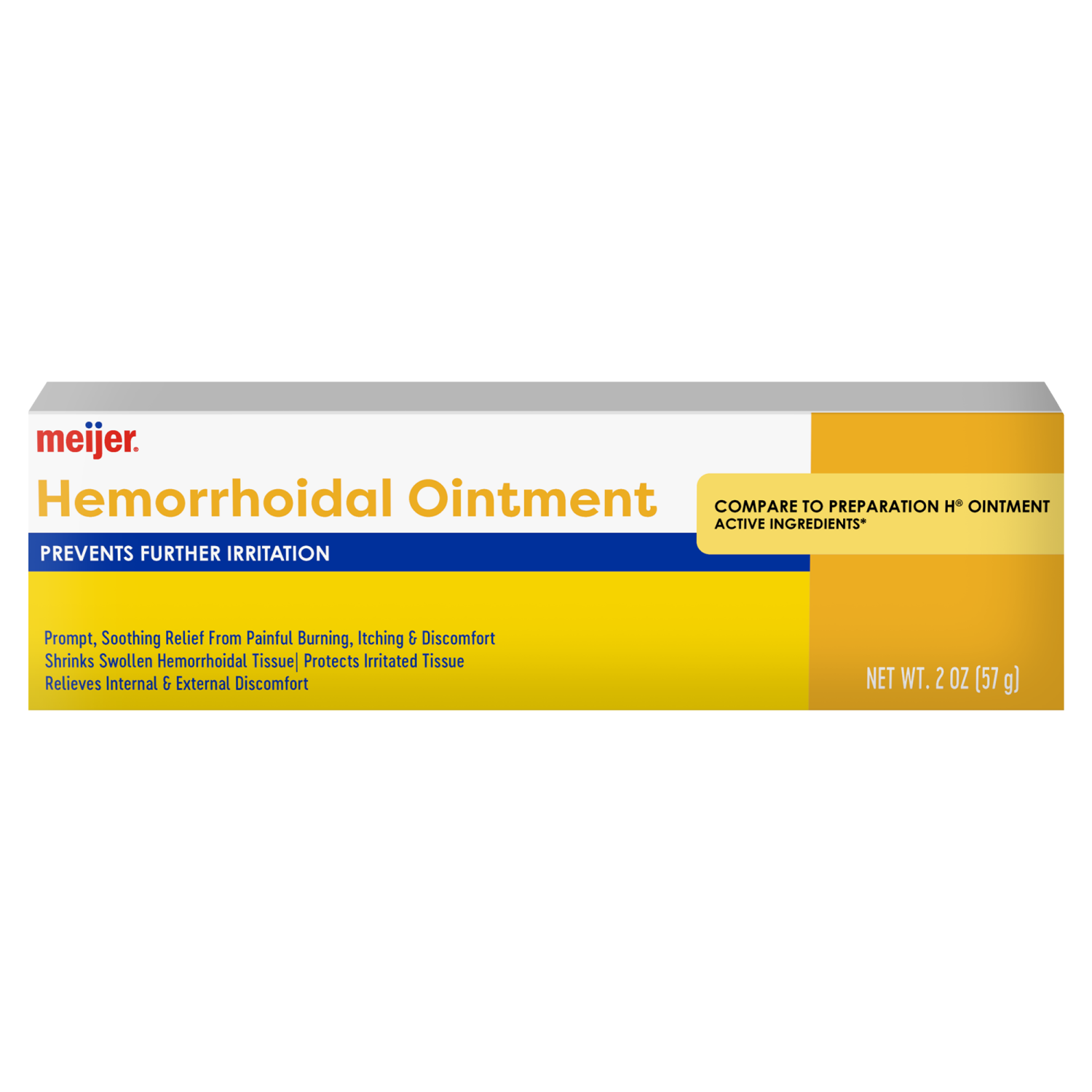 slide 1 of 7, Meijer Hemorrhoidal Ointment, 2 oz