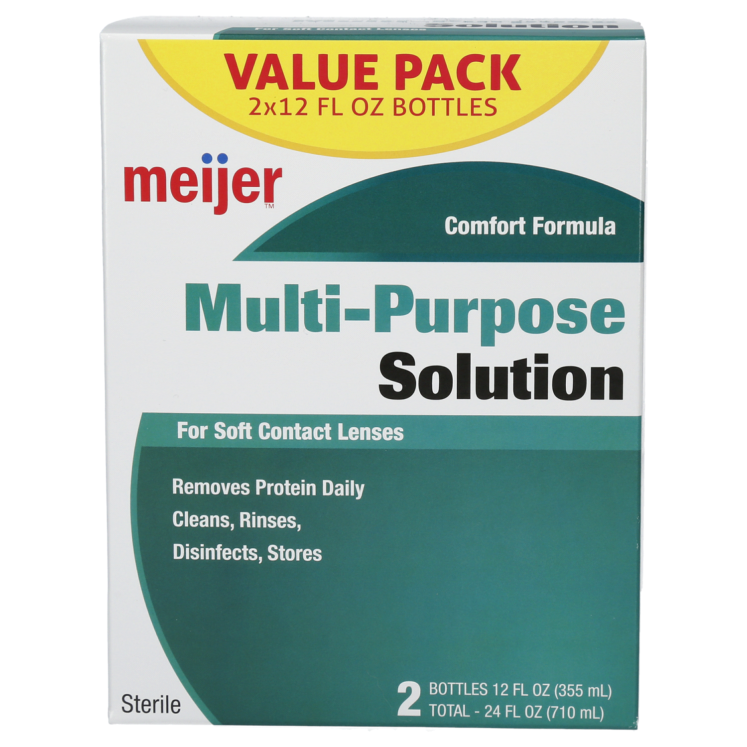 slide 1 of 3, Meijer Multipurpose Solution, 12 oz