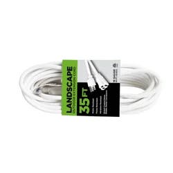 Meijer Landscape Outdoor Extension Cord Ec883627, White, 35 Ft