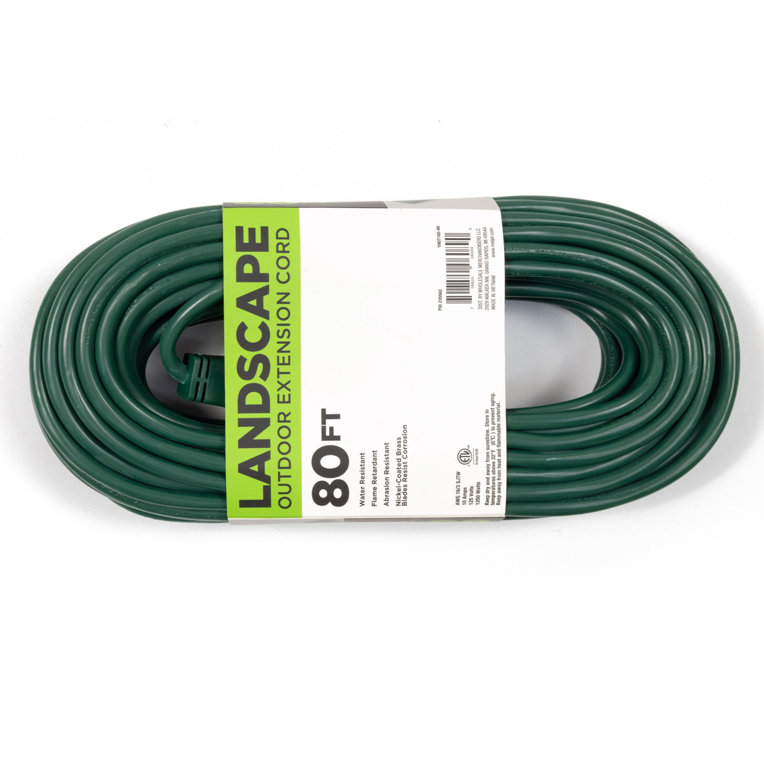 slide 2 of 3, Meijer Outdoor 16/3 Sjtw Extension Cord - Green, 80 Ft, 80 ft