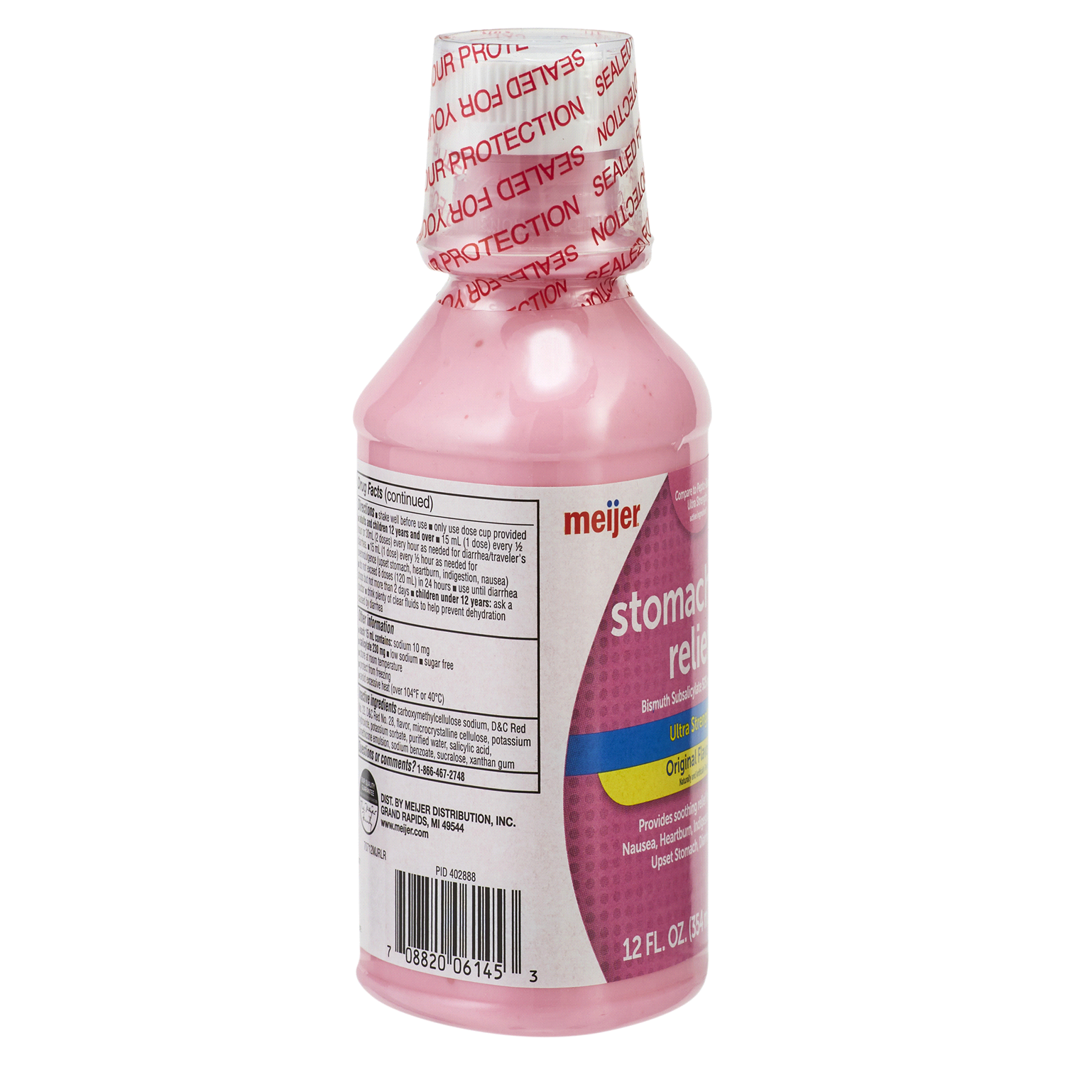 slide 2 of 5, Meijer Stomach Relief Max Strength Liquid, 12 oz