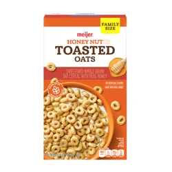 Meijer Honey Nut Toasted Oats Cereal, 21.6 Oz