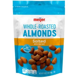 Meijer Whole Salted Roasted Almonds, 16 oz