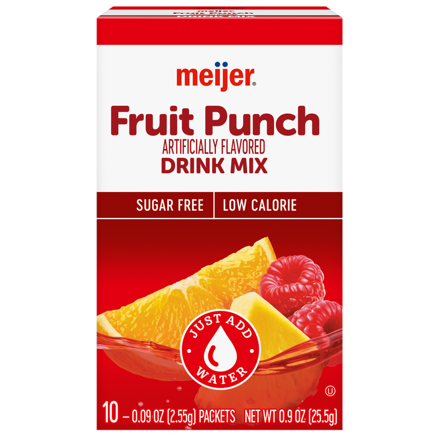 slide 1 of 8, Meijer Fruit Punch Drink Mixer - 10 ct, 10 ct