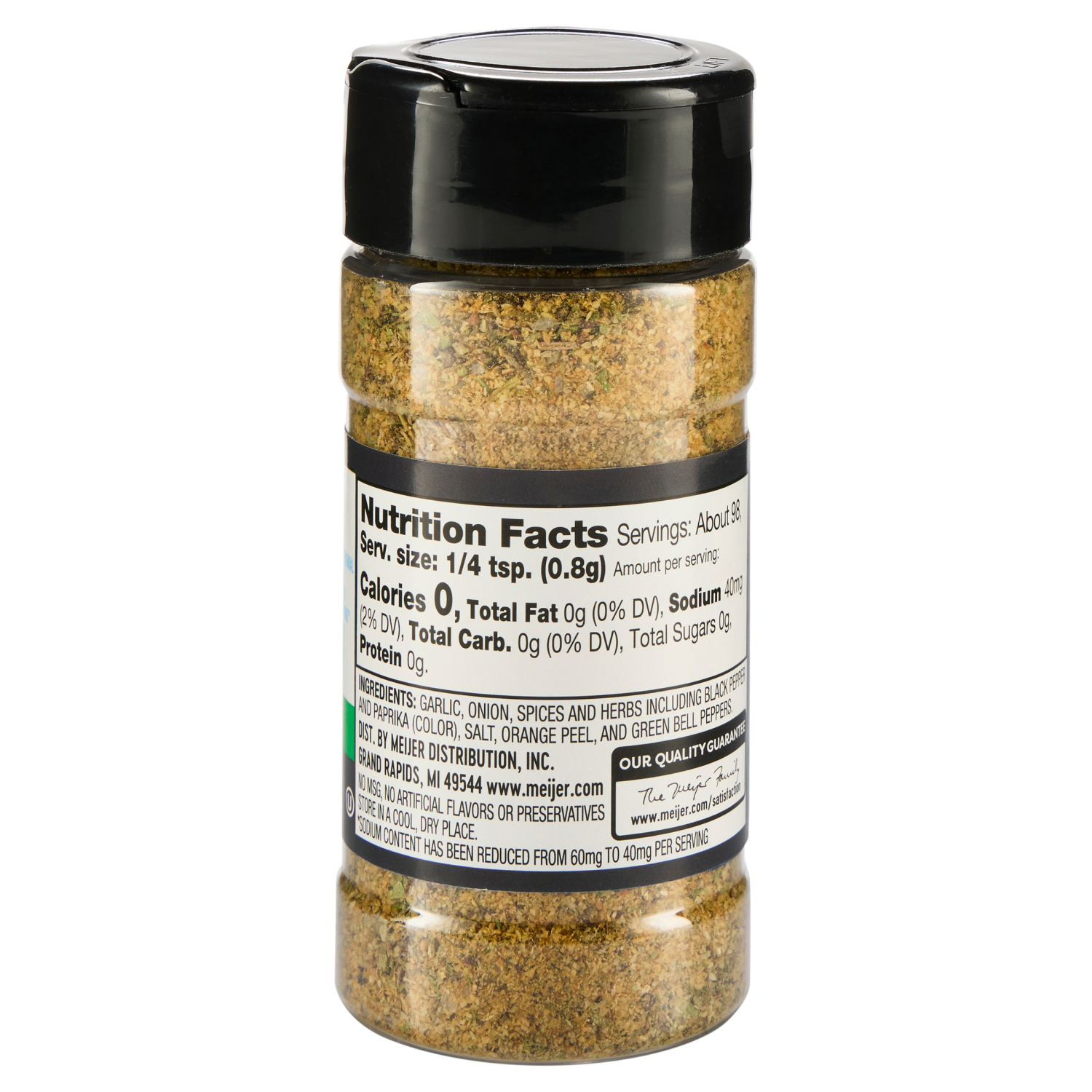 slide 2 of 2, Meijer Grillers 25% Less Sodium Chicken Seasoning, 2.75 oz