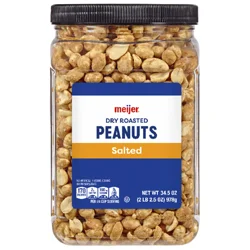 Meijer Salted Dry Roasted Peanuts - 34.5 oz