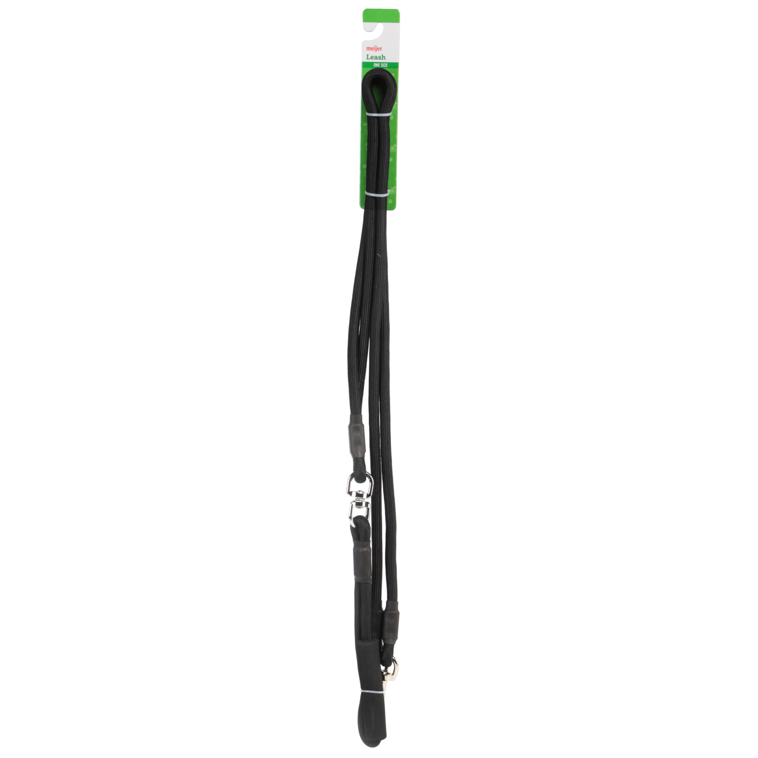slide 1 of 2, Dog Double Leash Black, LG