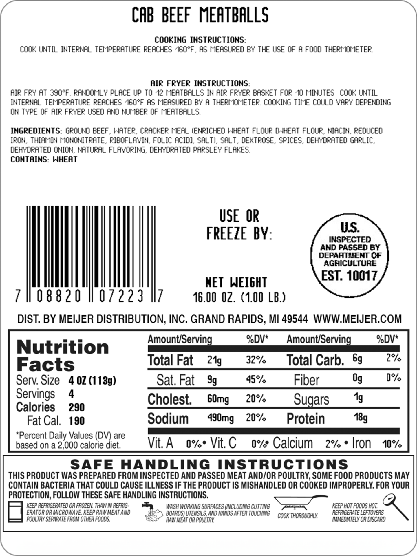 slide 2 of 2, Fresh From Meijer Ffm Meijer Cab Meatballs 12Ct, 12 ct