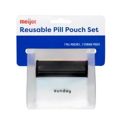Reusable Pill Pouch Set W/days Of The Week