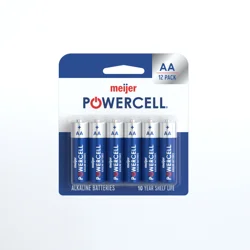 Meijer Powercell Alkaline Battery AA