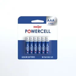 Meijer Powercell Alkaline Battery AAA
