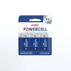 Meijer Powercell Alkaline Battery 9V