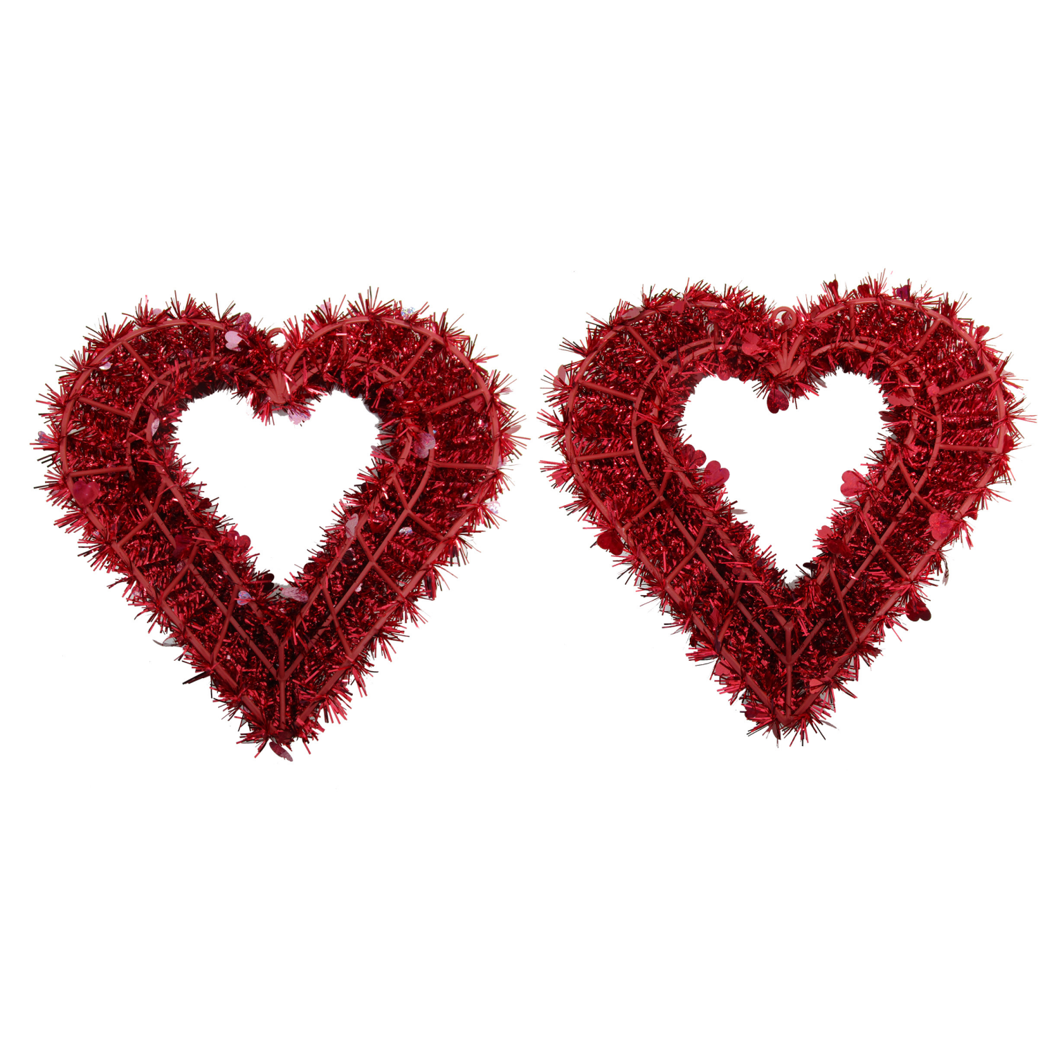 slide 2 of 4, Meijer Corporate Seasonal Meijer Red Heart Wreath w/Diecut Assorted, 16 in w