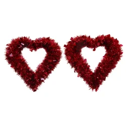Meijer Corporate Seasonal Meijer Red Heart Wreath w/Diecut Assorted