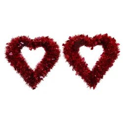 Meijer Corporate Seasonal Meijer Red Heart Wreath w/Diecut Assorted
