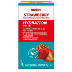 Meijer Strawberry Hydration Drink Mix- 6 ct