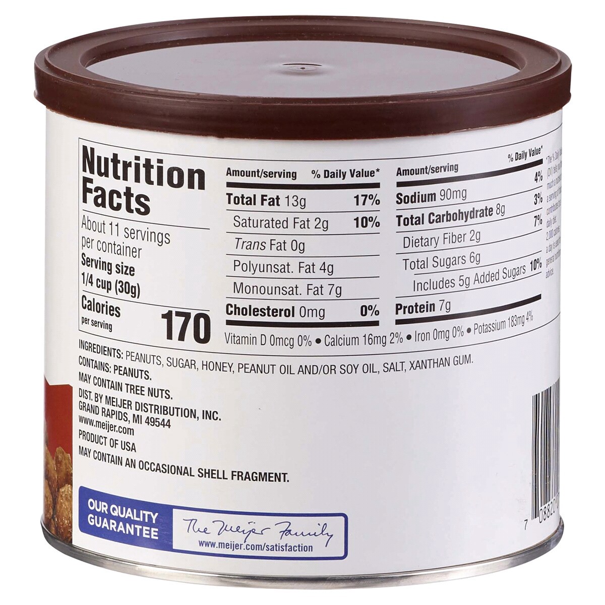 slide 2 of 2, Meijer Honey Roasted Cocktail Peanuts, 12 oz, 12 oz