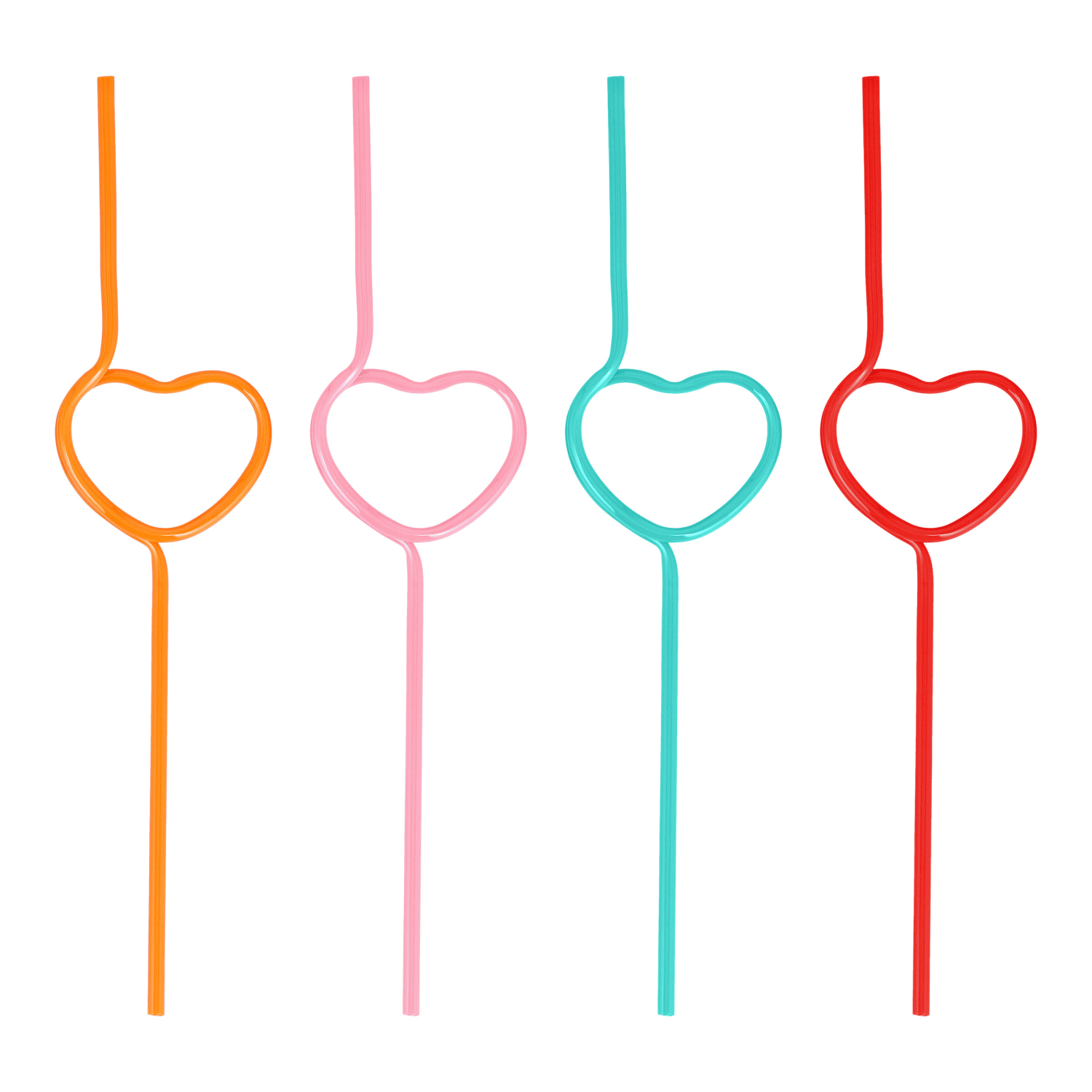 slide 3 of 3, Meijer Corporate Seasonal MJR Valentine Heart Straw 8ct, 8 ct