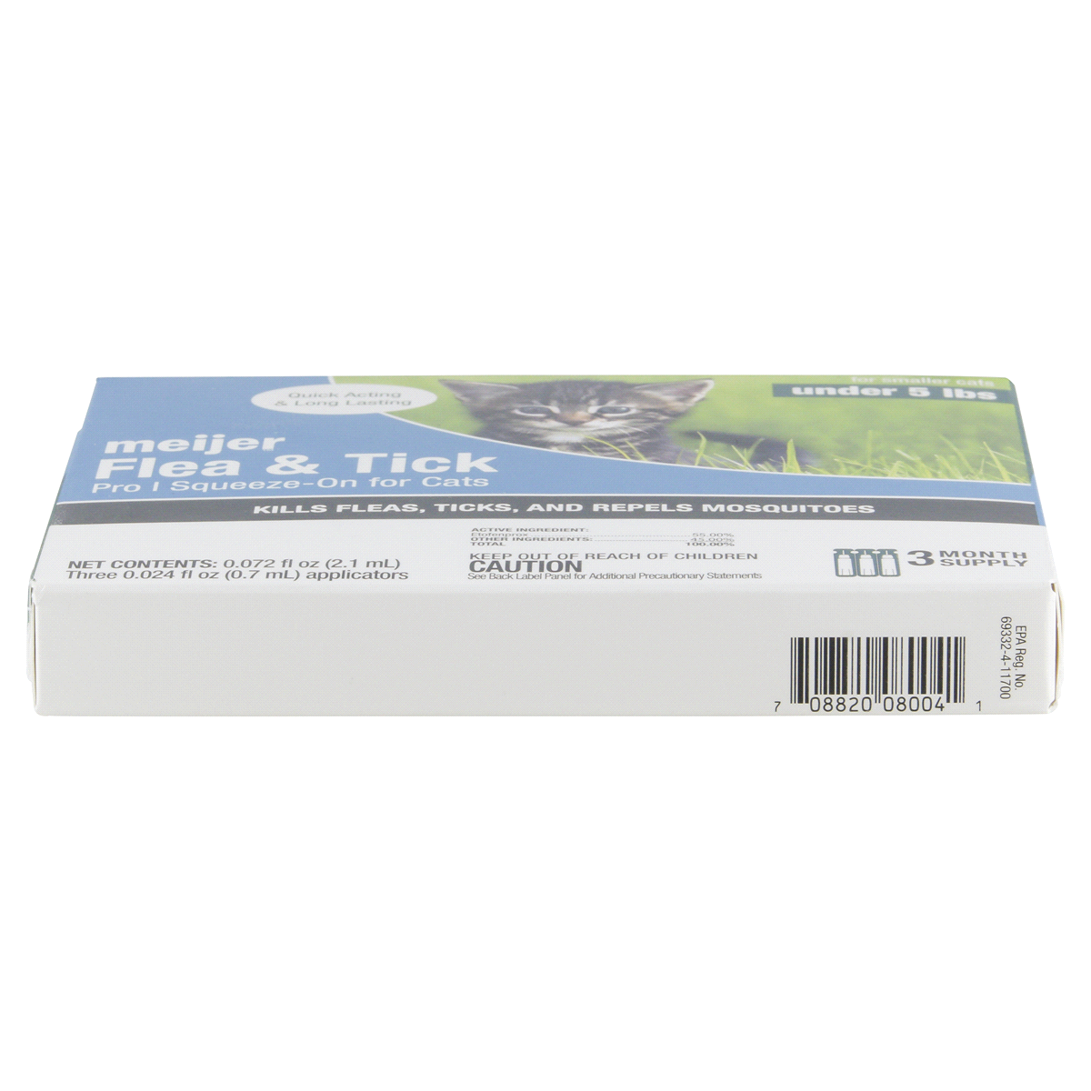 slide 2 of 3, Meijer Pro I Squeeze On Flea & Tick for Cats, 3 ct
