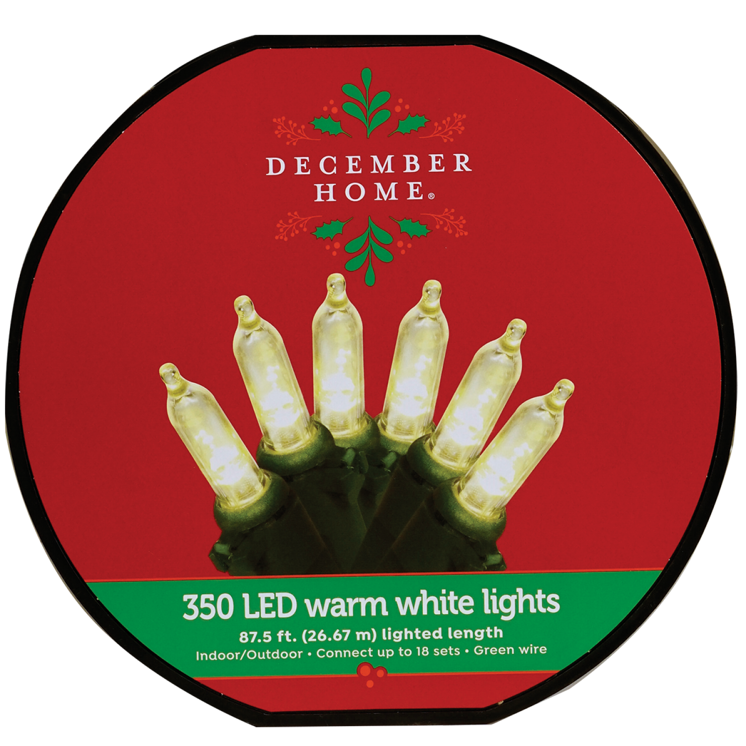 slide 1 of 2, December Home DH LED Mini Light, Warm White, 350 Count, 350 ct