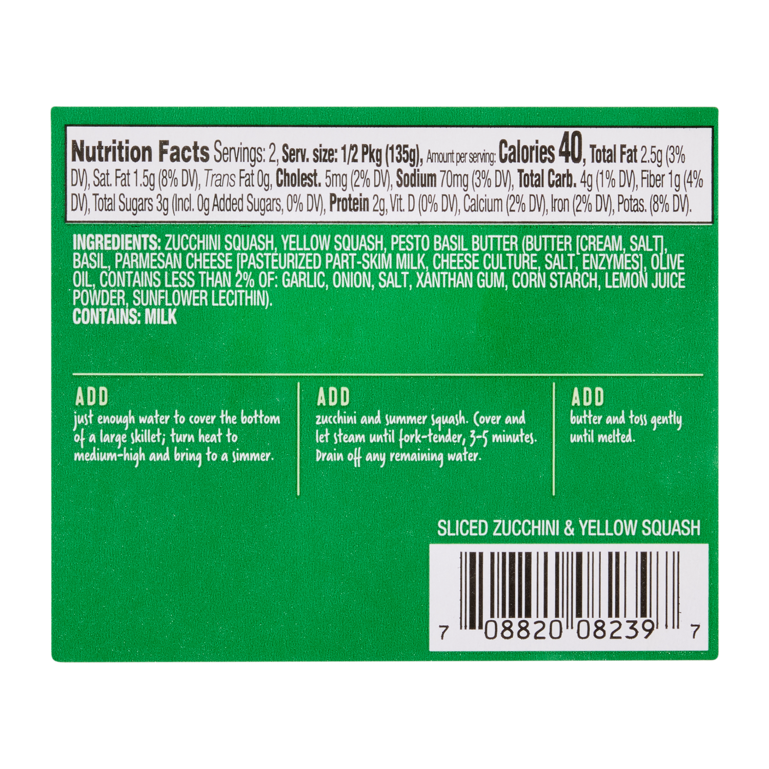 slide 2 of 3, Fresh from Meijer Zucchini and Squash with Pesto Butter 9.5 oz., 9.5 oz