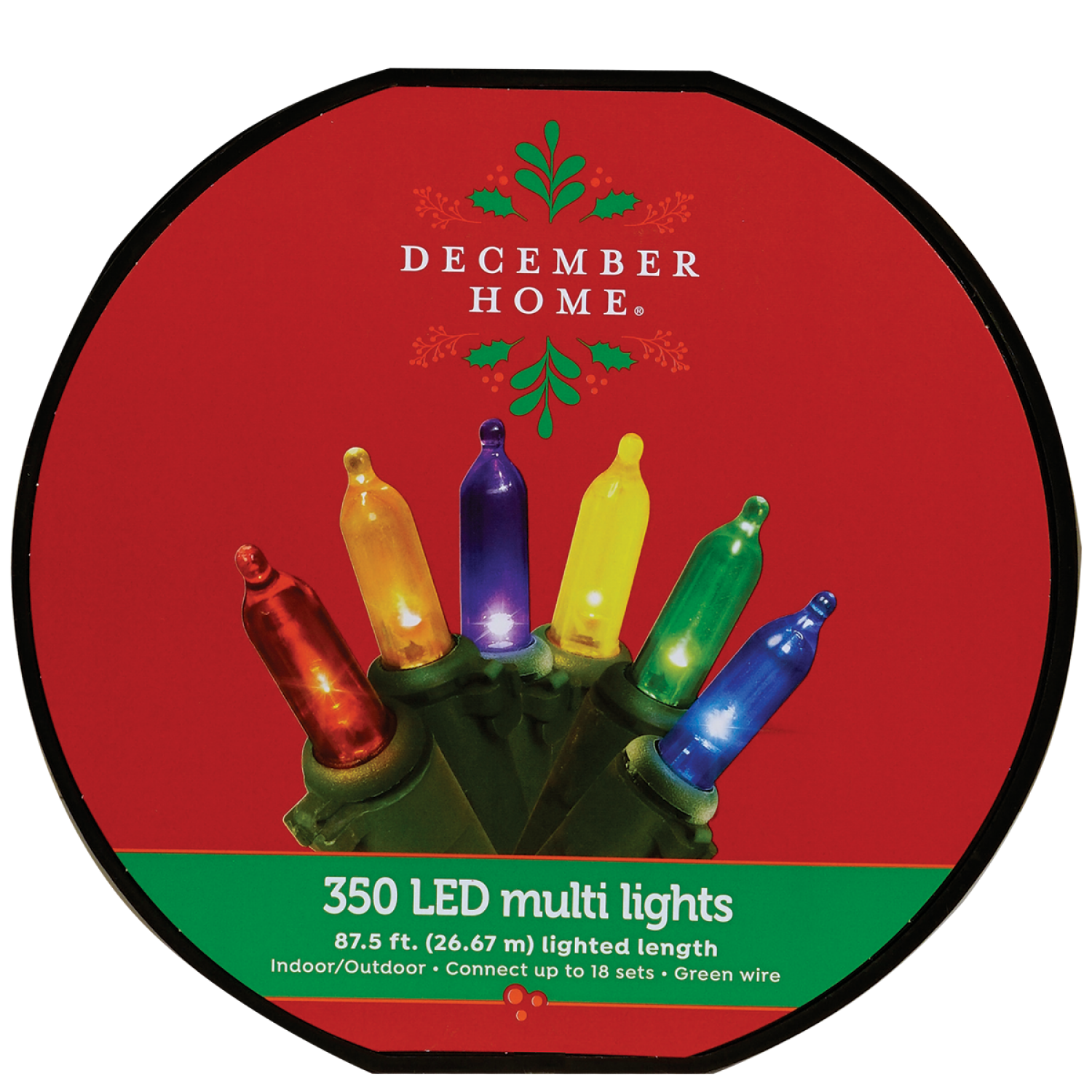slide 1 of 2, December Home DH LED Mini Light, Multi RYBOGP, 350 Count, 350 ct