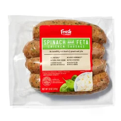 Fresh From Meijer Meijer Spinach Feta Chicken Sausage