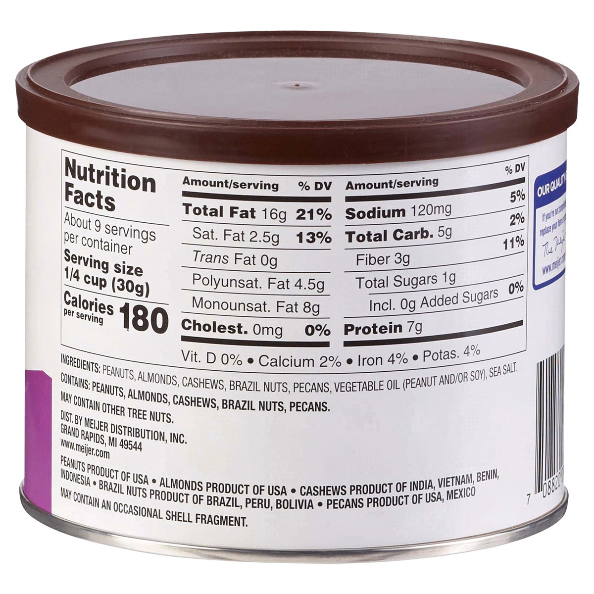 slide 2 of 2, Meijer Salted Mixed Nuts, 10 oz