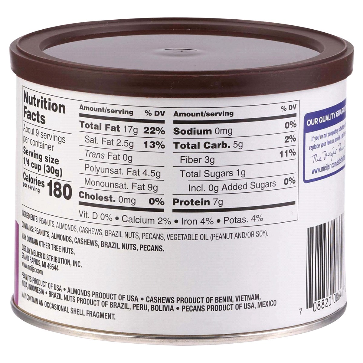 slide 2 of 5, Meijer Unsalted Mixed Nuts, 10 oz