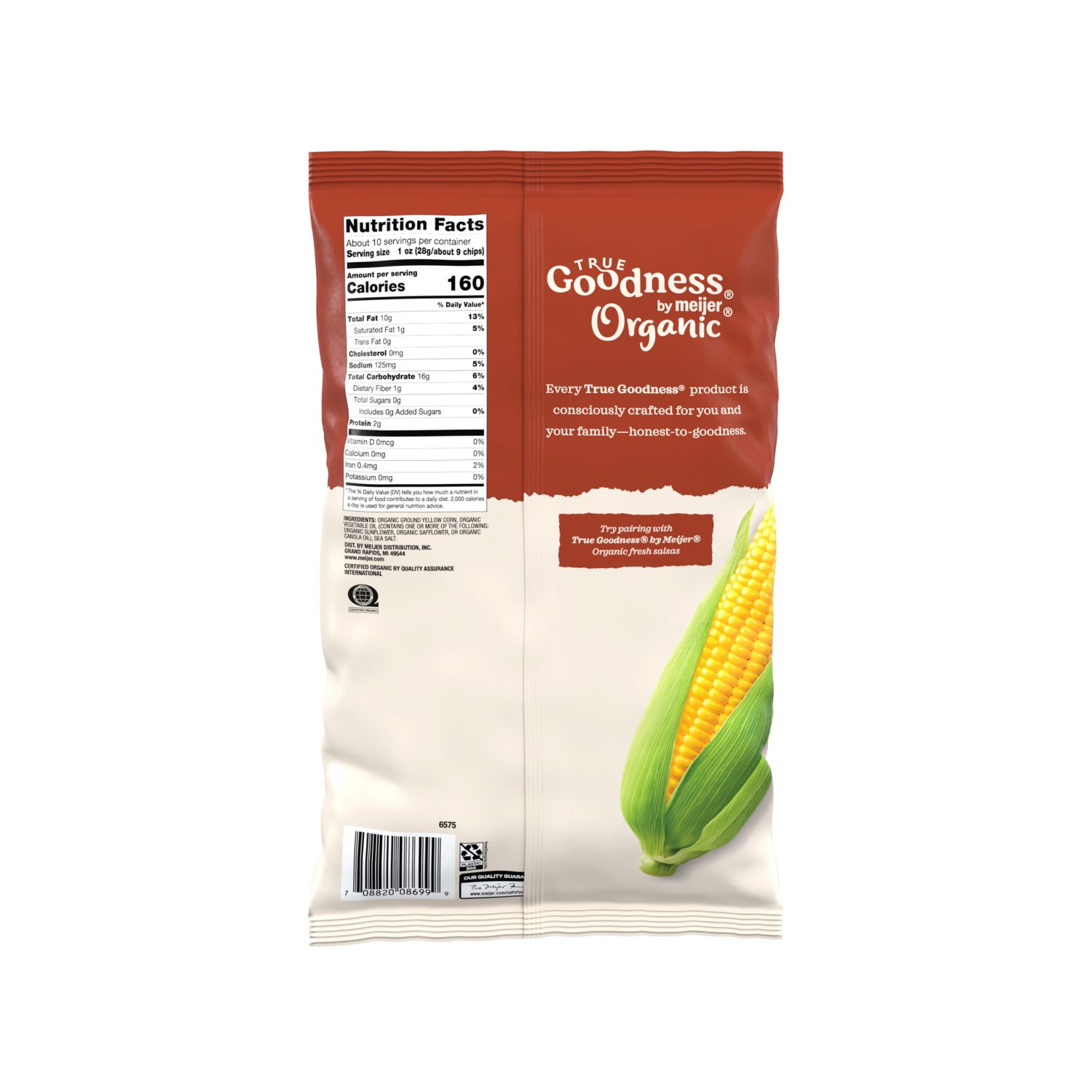 slide 2 of 2, TRUE GOODNESS ORGANIC CORN DIPPERS 9.75 OZ, 9.75 oz