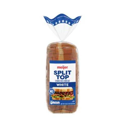 Meijer Split Top White Bread, 22 Oz
