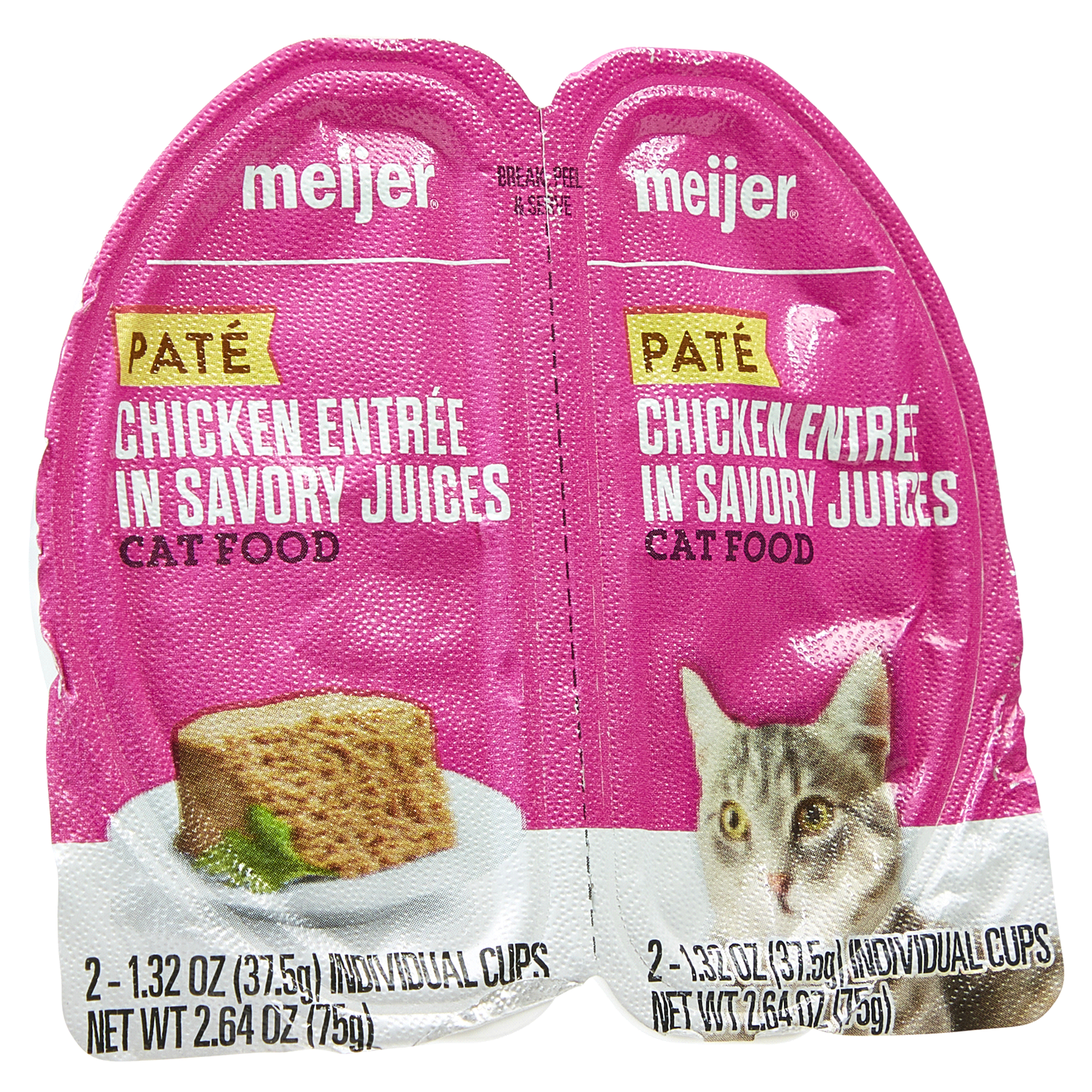 slide 4 of 5, Meijer Savory Chicken Cat Food, 2.64 oz