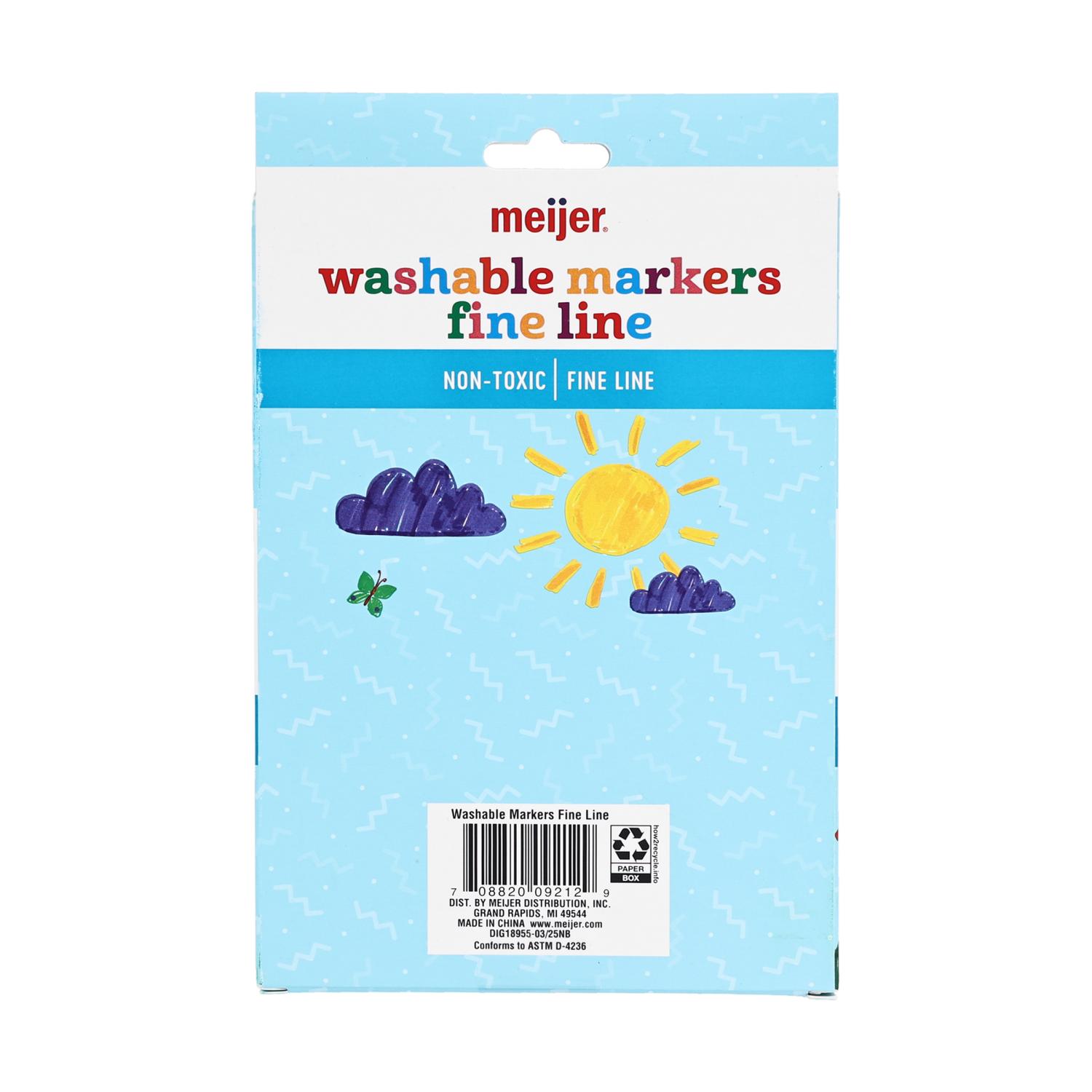 slide 2 of 6, Meijer Washable Fineline Markers, 10 ct